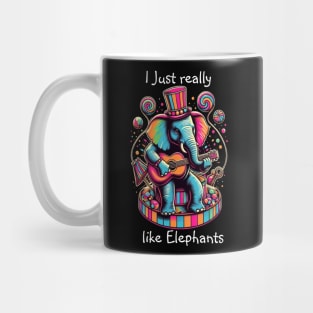 Harmonious Elephant: Guitar Jam Session Mug